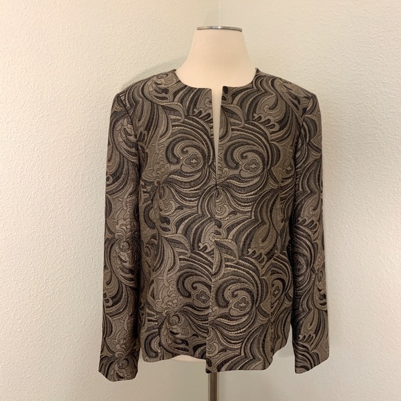 Kasper Jackets & Blazers - 𝅺Kasper Black Brown Jacket Size 12 Read Description